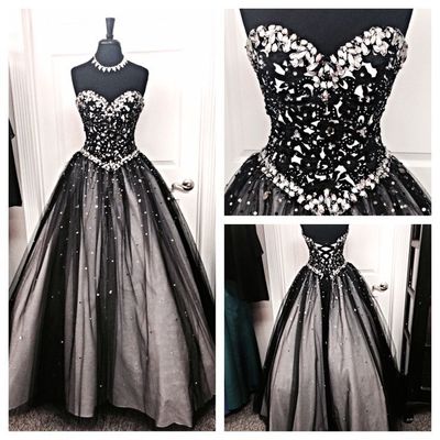 Black prom dress, charming prom dress, prom party gown, 2016 online prom dress, bd15867 - Thumbnail 5