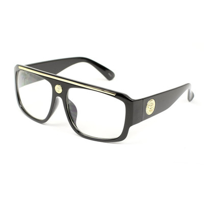 MOBSTER HIPHOP OVER SIZED SUNGLASSES MATTE FINISH WITH LION HEAD ON THE TEMPLE AND FRAME 