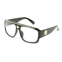 MOBSTER HIPHOP OVER SIZED SUNGLASSES MATTE FINISH WITH LION HEAD ON THE TEMPLE AND FRAME 
