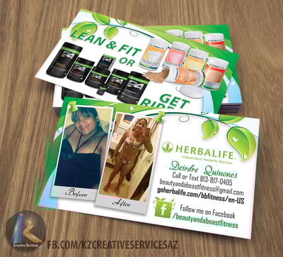 Herbalife Business Cards style 1
