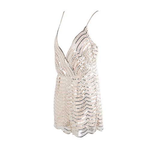 Mirror V-neck Playsuit