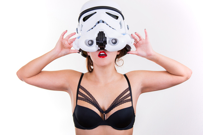 Beneath the Trooper Helmet Print