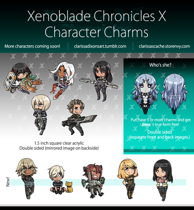 Xenoblade Chronicles X Acrylic Charms