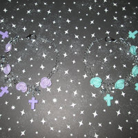 Pastel Roses, Silver Bows, and Pastel Crosses Loli Charm Bracelet (Mint, Lilac, Peach, or Pale Pink)  - Thumbnail 3