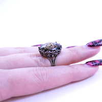Steampunk Ring made with real watch parts - Thumbnail 3