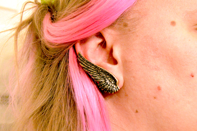 5/8 9/16 1/2 00g 0g or Studs USA Brass Wing Plugs / Earrings