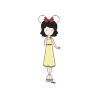Disneybound Snow White Fan (Color Options) - Thumbnail 1