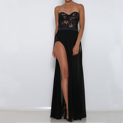 Black long play suit romper