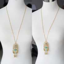 Boho Dreams Necklace and Earring Set in gold