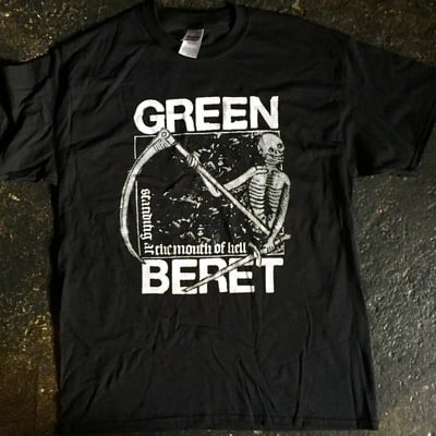 Green beret - 'mouth of hell' t-shirt - Thumbnail 5