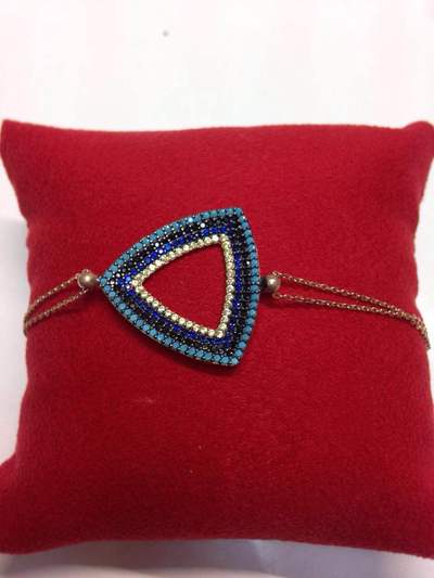 TURKISH ETHNIC STYLE VINTAGE SILVER EVIL EYE BRACELETS