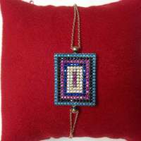 TURKISH ETHNIC STYLE VINTAGE SILVER EVIL EYE BRACELETS - Thumbnail 2