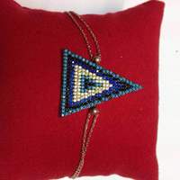 TURKISH ETHNIC STYLE VINTAGE SILVER EVIL EYE BRACELETS - Thumbnail 4