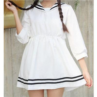 Sailor Collar Dress - Thumbnail 2