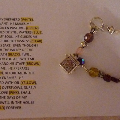 Psalm 23 bracelet - gold