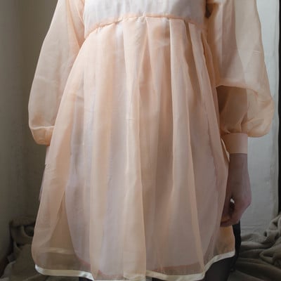 Baby ghost peach dress