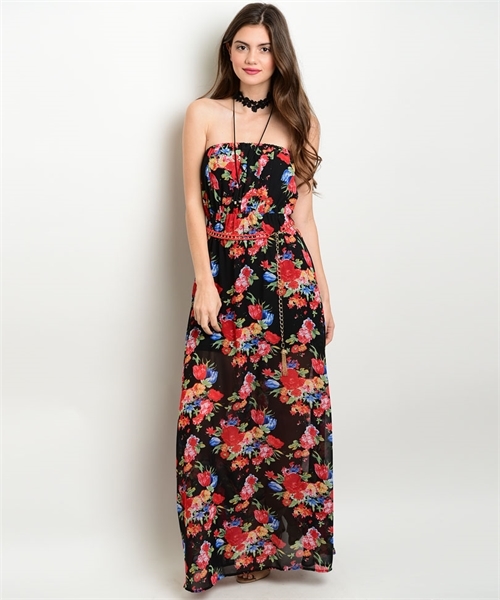  BLACK FLORAL DRESS