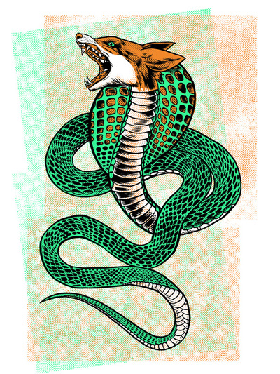 fox snake print