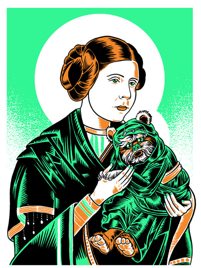 saint leia and the holy ewok