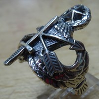 Army Special Forces Airborne Master Jump Wing Badge Ring - Thumbnail 2