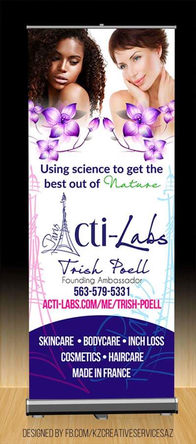 ACTI-LABS PREMIUM RETRACTABLE BANNER STYLE 4