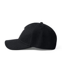 HIGH QUALITY MACHINE GUN ILLUSTRATION BASEBALL CAP IN BLACK - Thumbnail 1