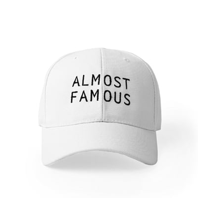 High quality almost famous baseball cap in white