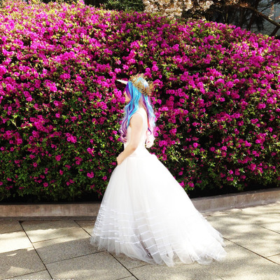 A princess looks forward