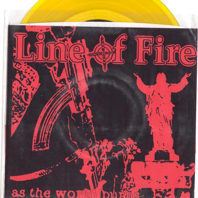 Line of fire "as the world burns" 7" - Thumbnail 3