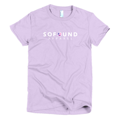 Women's logo tee (white print)