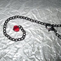 Red Acrylic Inverted Pentagram Necklace - Thumbnail 4