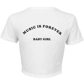 MUSIC IS FOREVER- CROP TOP