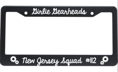 Girlie Gearheads License Plate Frame