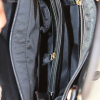 The "Madison" Studded Handbag-Black & White - Thumbnail 3