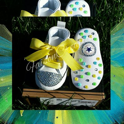 Infant custom converse (size 1-3)