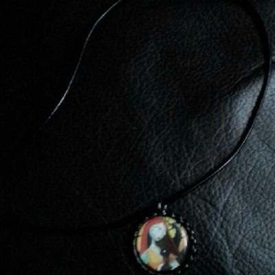 Nightmare before christmas sally bottle cap necklace