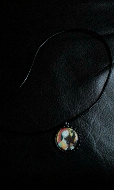 Nightmare before christmas sally bottle cap necklace
