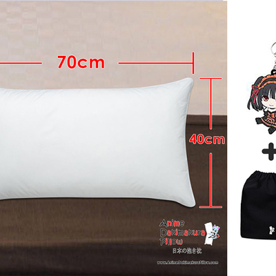 70 x 40 cm (27.5 x 15.7 inch) white rectangle dakimakura inner pillow - Thumbnail 1