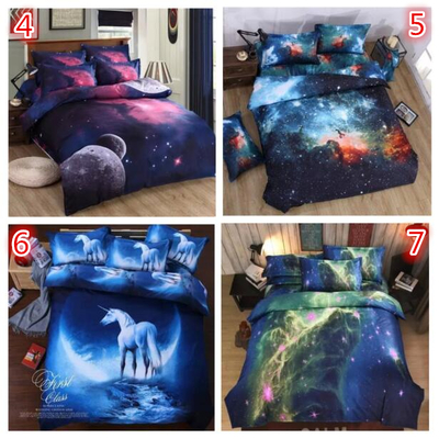 Harajuku galaxy family of 4 full sheets set