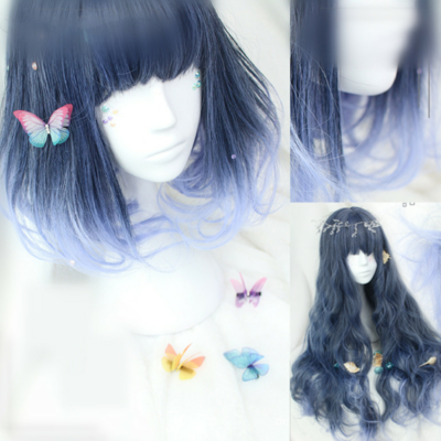 Lolita mermaid dark blue wig sp165380