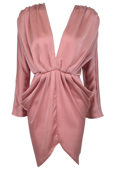 Pink Plunge Dress