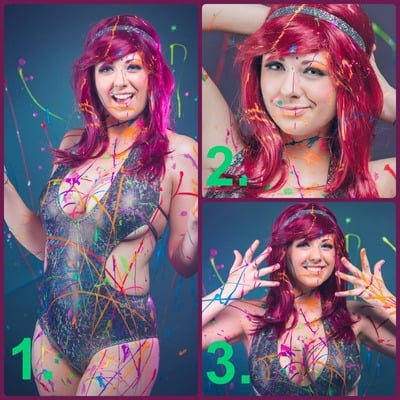 Paint party: is there something on my face?