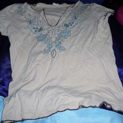 Bohemian beige shirt sz. m - Thumbnail 4