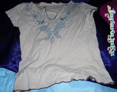 Bohemian Beige Shirt Sz. M