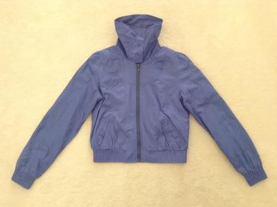 Periwinkle Blue Collared Lightweight Jacket