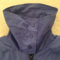 Periwinkle Blue Collared Lightweight Jacket - Thumbnail 1