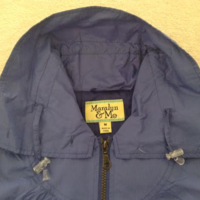 Periwinkle Blue Collared Lightweight Jacket - Thumbnail 2