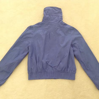 Periwinkle Blue Collared Lightweight Jacket - Thumbnail 3