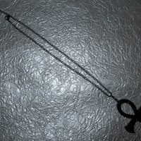 Black Acrylic Ankh Necklace - Thumbnail 3