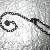 Black Acrylic Ankh Necklace - Thumbnail 4